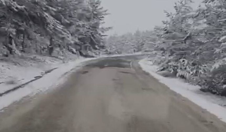 Çorum'da mayıs ayında kar