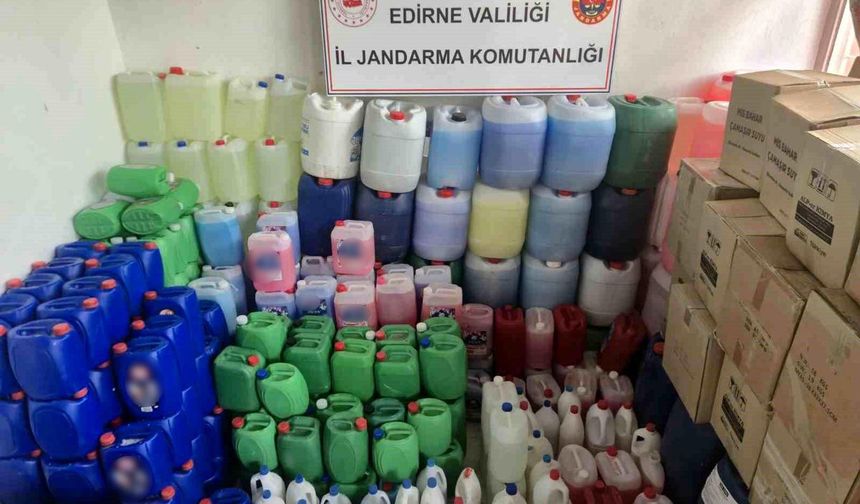 Edirne’de 1,9 Milyon Liralık Sahte Deterjan Operasyonu