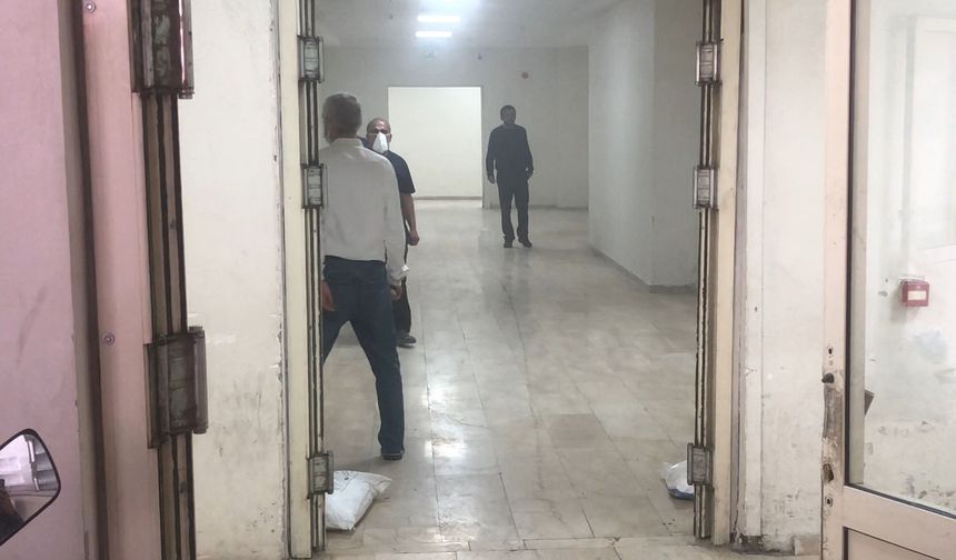 Hastane çamaşırhanesinde yangın!
