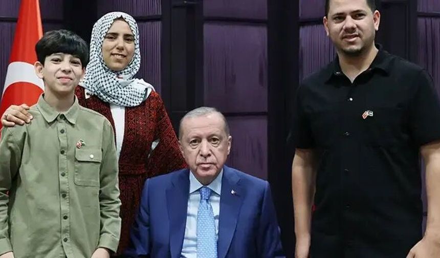 Cumhurbaşkanı Erdoğan, Gazzeli Ramazan Ebu Cezer’i ağırladı
