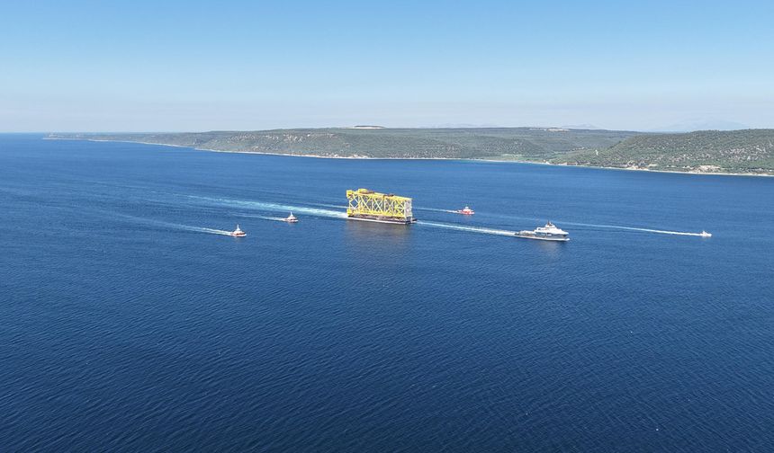 350 metrelik sondaj platform iskelesi Çanakkale'de!
