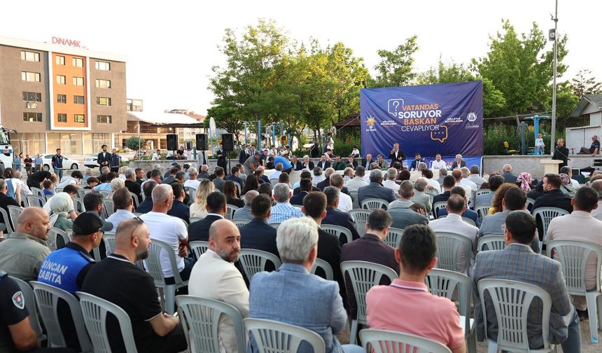 Başkan Murat Ercan, Mevlana Mahallesi’nde vatandaşlarla bir araya geldi