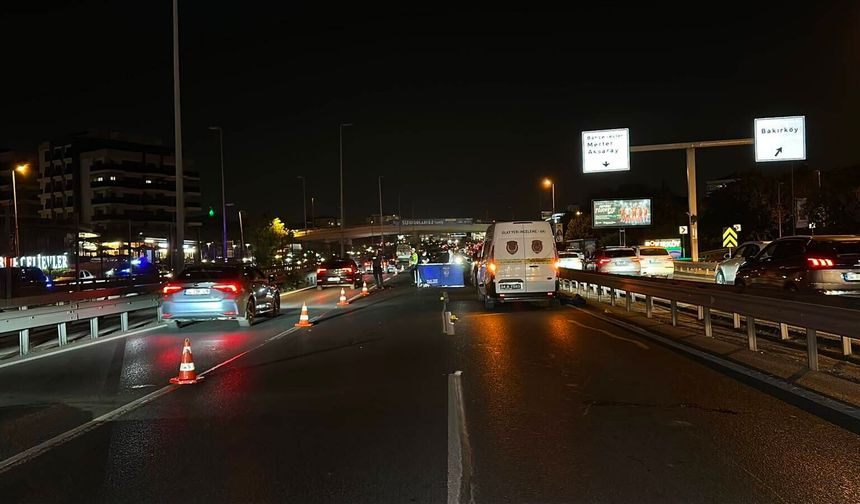 Bakırköy D-100’de yaya kazası: 1 kişi hayatını kaybetti