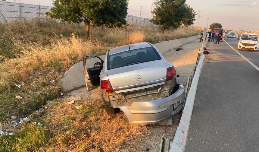 Edirne'de kavşakta kaza: 1 yaralı