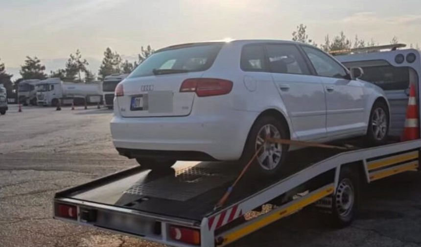 Aracının plakasını gizledi, ceza yedi!