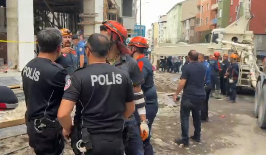 Erzurum'da inşaatta göçük