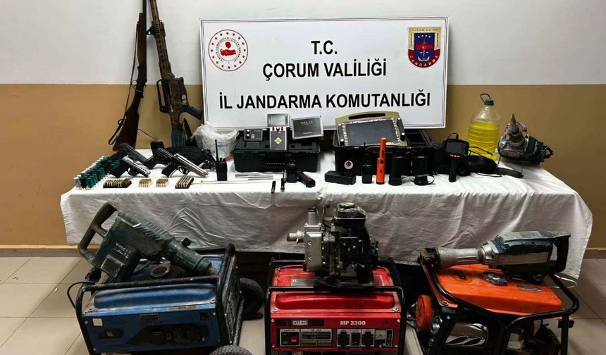 Kaçak kazı yapanlar suçüstü yakalandı