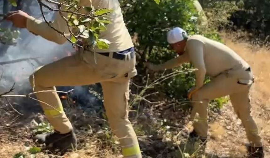 Önce yangın söndürdüler, sonra halay çektiler!