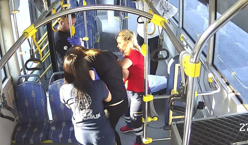 Otobüste fenalaşan yolcuyu hastaneye yetiştirdi: Şoförden örnek davranış