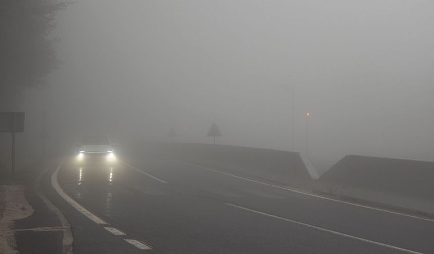 Bolu Dağı geçişinde yoğun sis