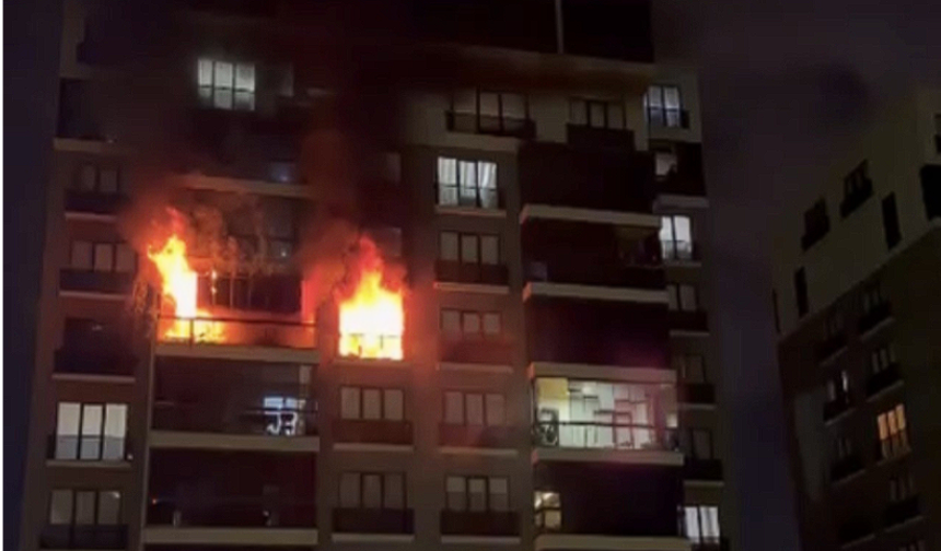 Bursa'da Bina Alevlere Teslim Oldu: 19 Kişi Hastaneye Kaldırıldı!