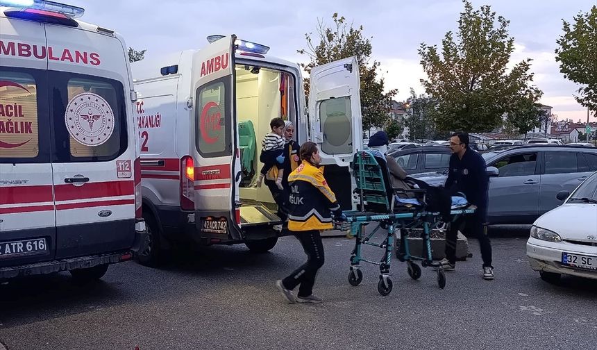Beyşehir'de korkutan trafik kazası