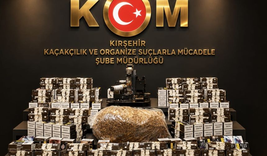 Kırşehir'de kaçak tütün operasyonunda 2 şüpheli yakalandı