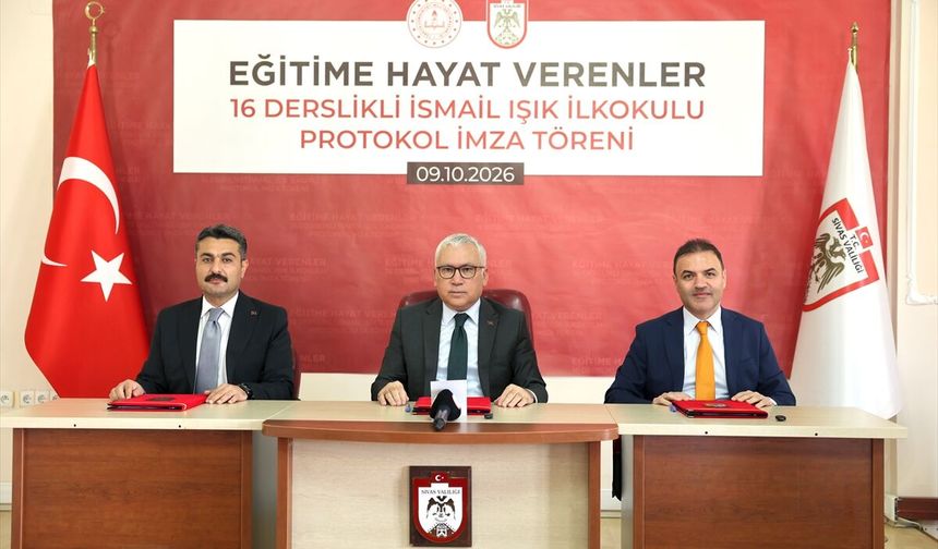Sivas’ta yeni okul için imzalar atıldı: Maliyetin yüzde 51’i hayırseverden