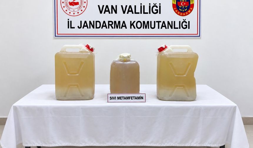 34 kilo sıvı metamfetamin ele geçirildi!