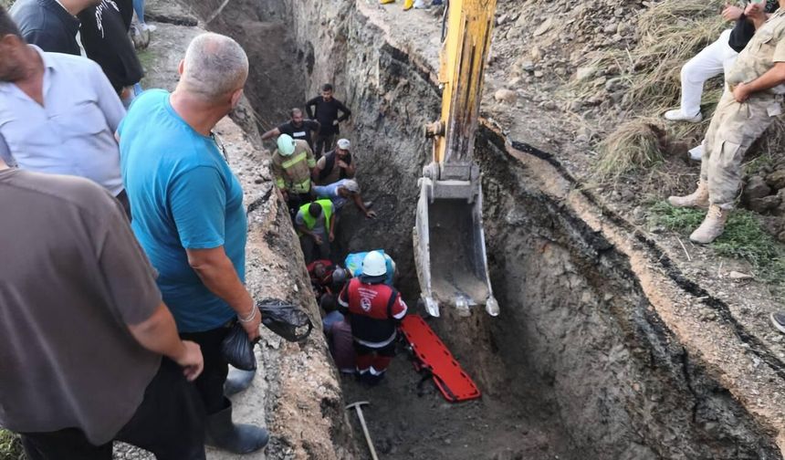Arsız'da göçük altında kalan işçiyi itfaiye kurtardı