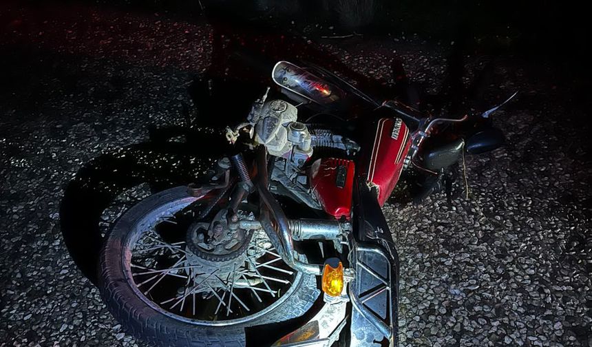Devrilen motosikletin 16 yaşındaki sürücüsü hayatını kaybetti