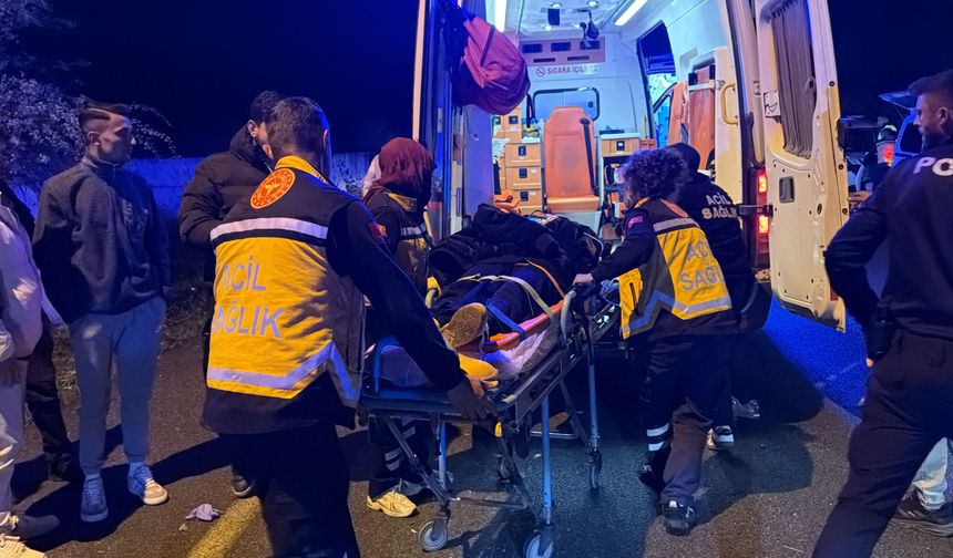 Kütahya'da otomobil takla attı