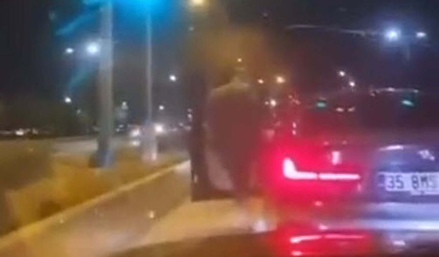 Sahil Bulvarı'nda Yol Kesen Sürücü ve Yolcuya Ağır Fatura