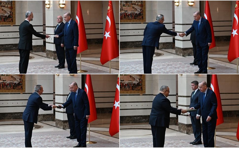 Erdoğan, 4 ülkenin büyükelçisini kabul etti