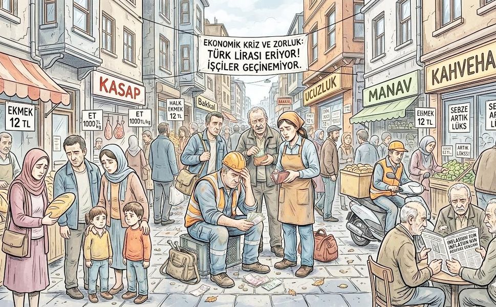 Kamu İşçisi Geçim Mücadelesi Veriyor