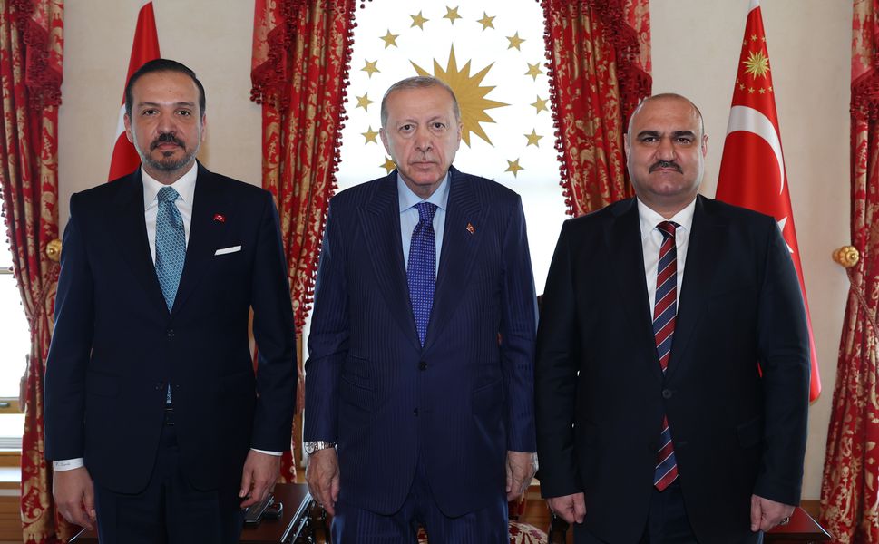 Cumhurbaşkanı Erdoğan, Kerkük Valisi Mehmet Seman Ağa'yı kabul etti