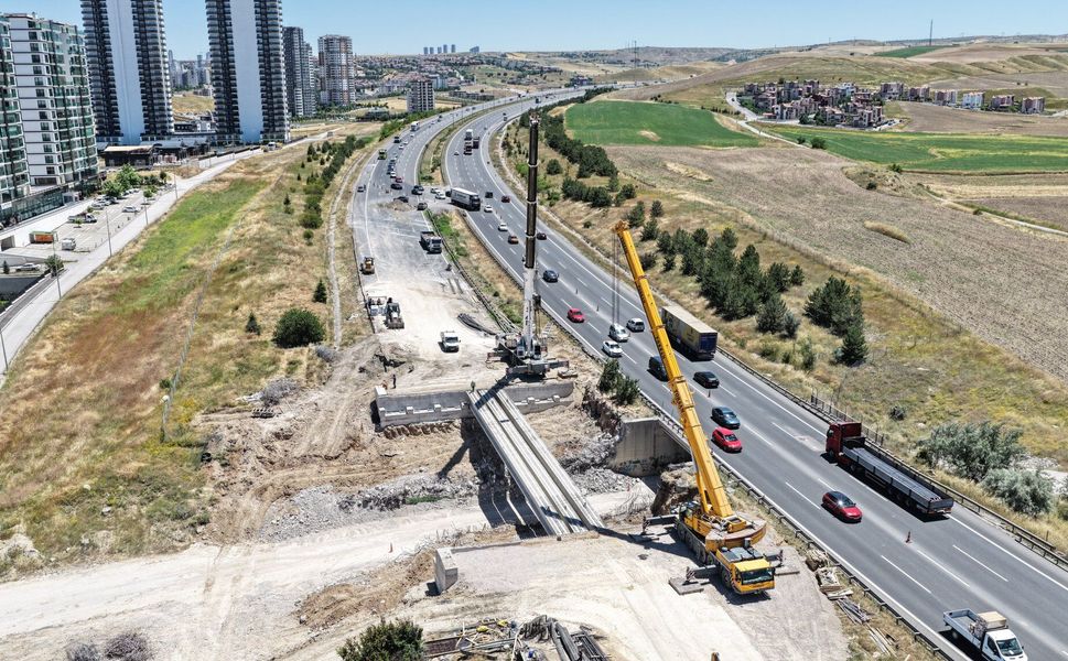 Ankara Çevre Otoyolu Alt Geçidi'nde Çalışmalar Sürüyor