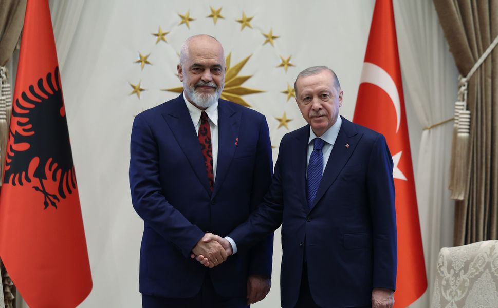 Cumhurbaşkanı Erdoğan, Rama'yı kabul etti