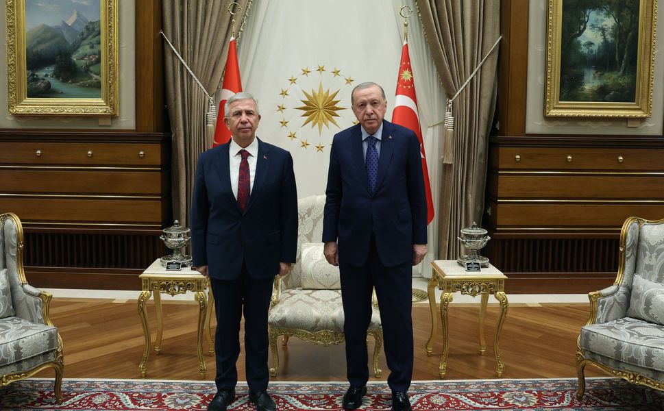 Cumhurbaşkanı Erdoğan, Mansur Yavaş'la Görüştü!