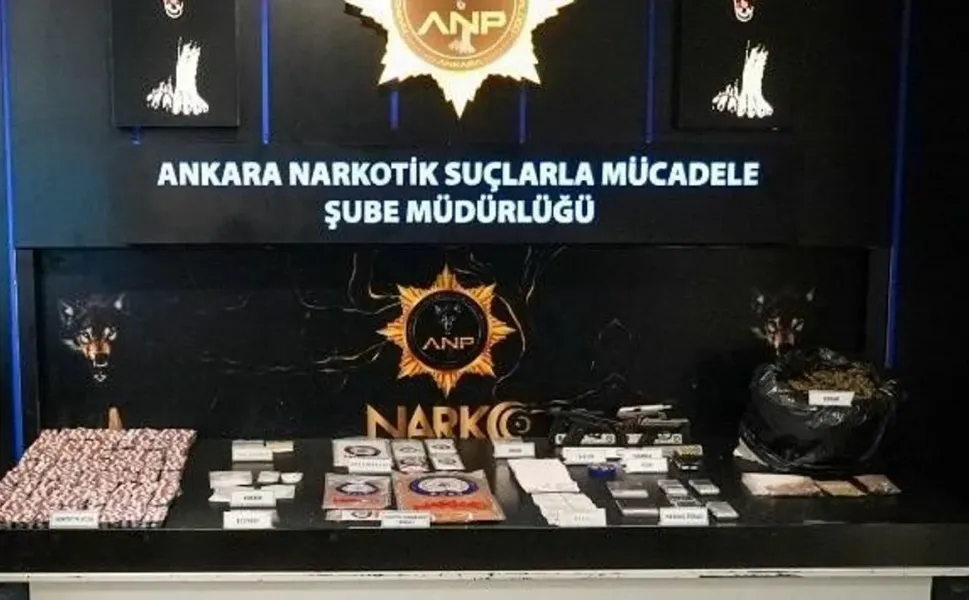 Ankara’da uyuşturucu operasyonu: 84 şüpheli gözaltında, 26 tutuklama