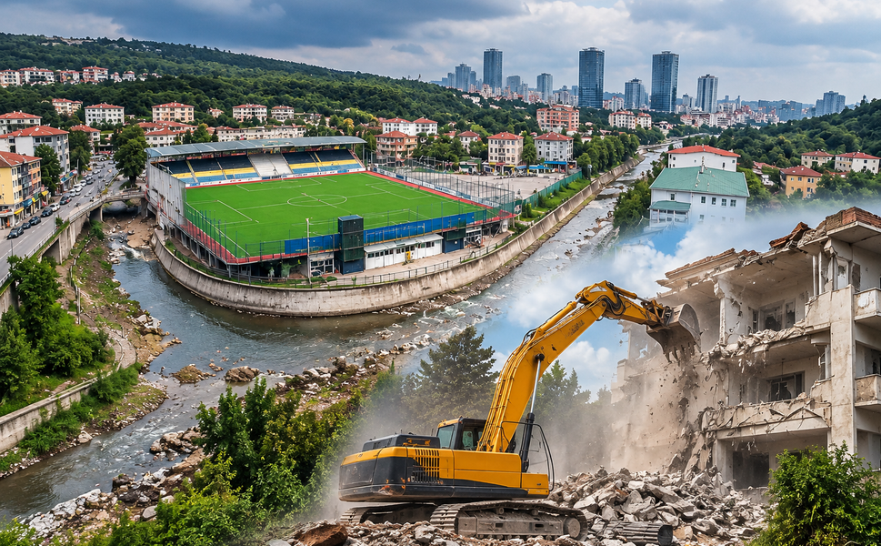 Ayazağa’da yıkım başlıyor: Stadyum ve çevresindeki binalar yıkılacak