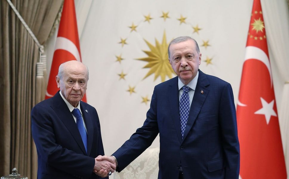 Erdoğan, Bahçeli’yi Beştepe’de Kabul Etti: Görüşme Başladı