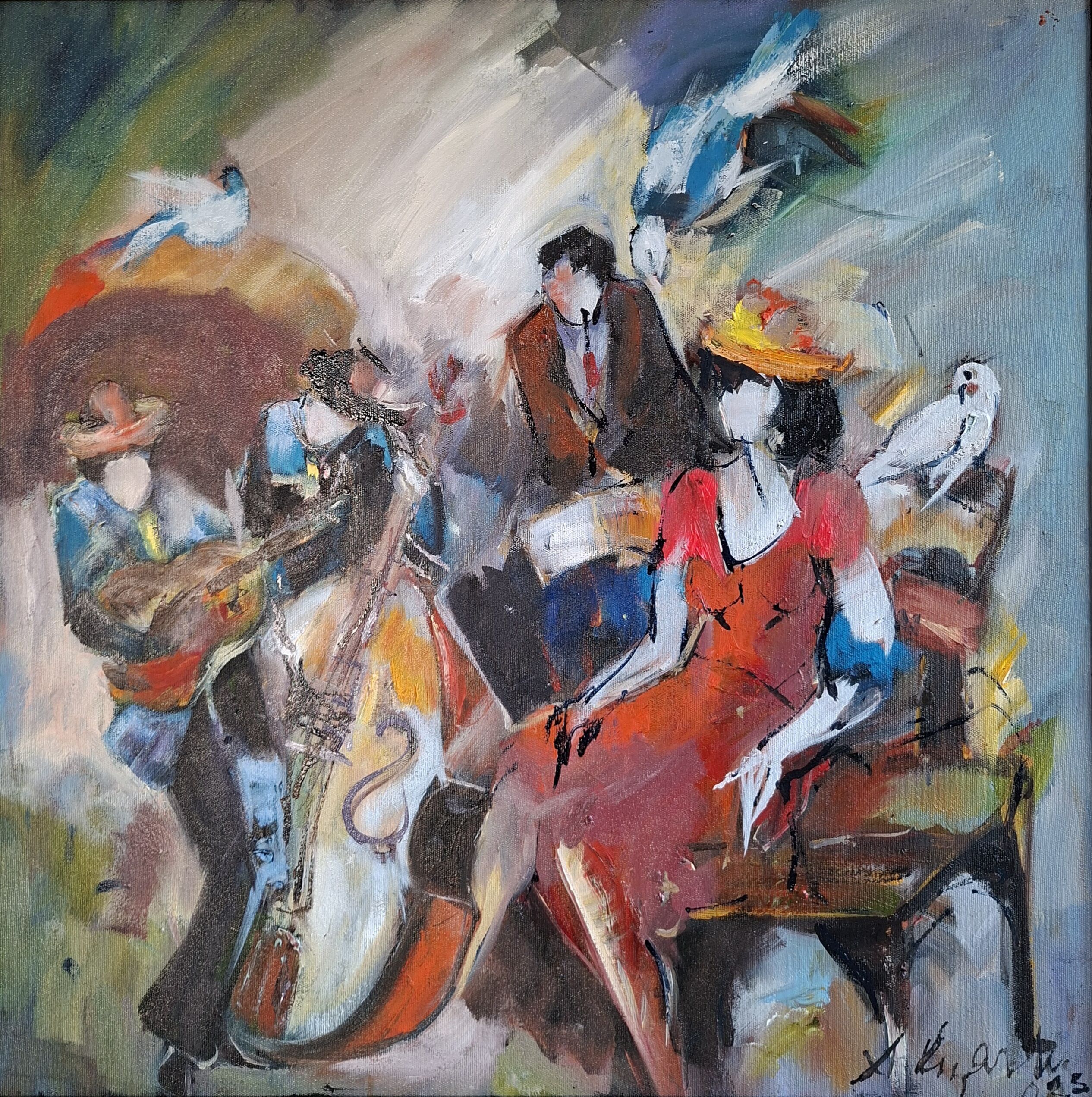 11 Alp Bartu, Tuval Üzerine Yağlıboya, 60 X 60 Cm 28