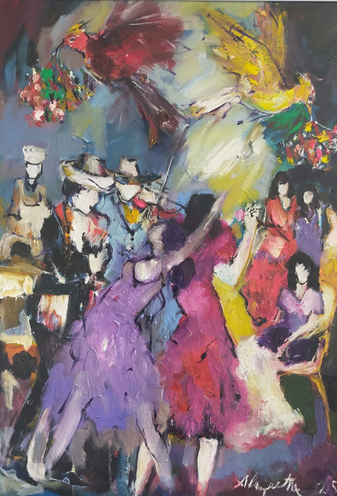 2 Alp Bartu, Tuval Üzerine Yağlıboya, 70 X 100 Cm