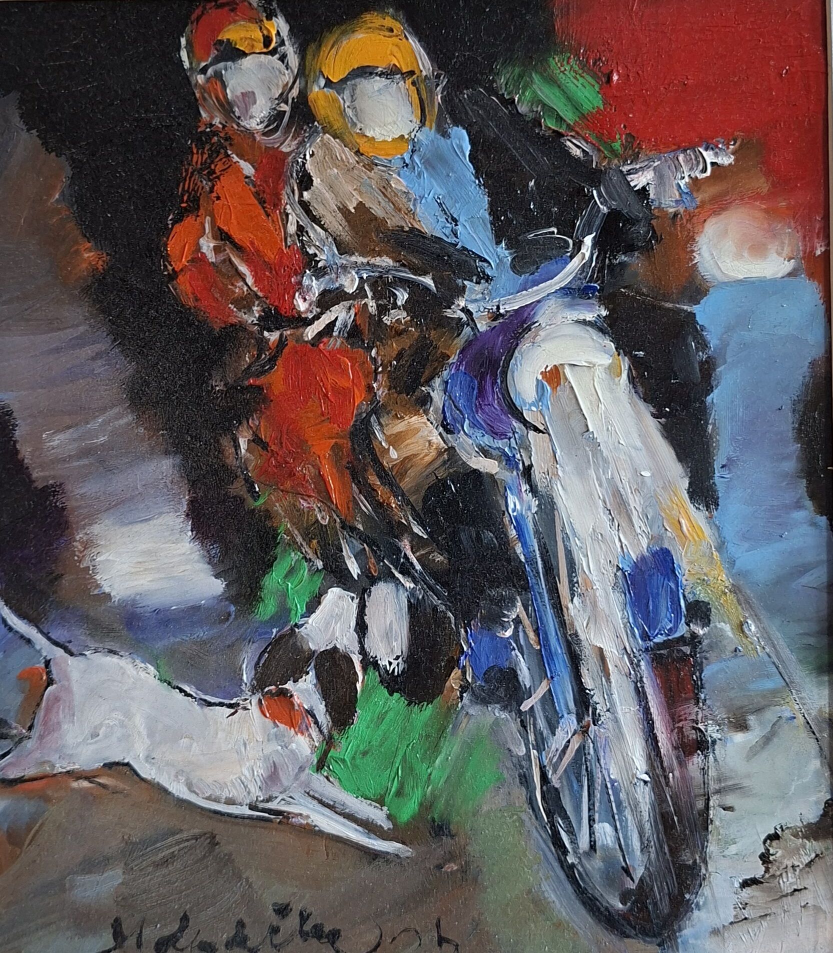 80 Alp Bartu, Karton Üzerine Yağlıboya, 26 X 30 Cm 1