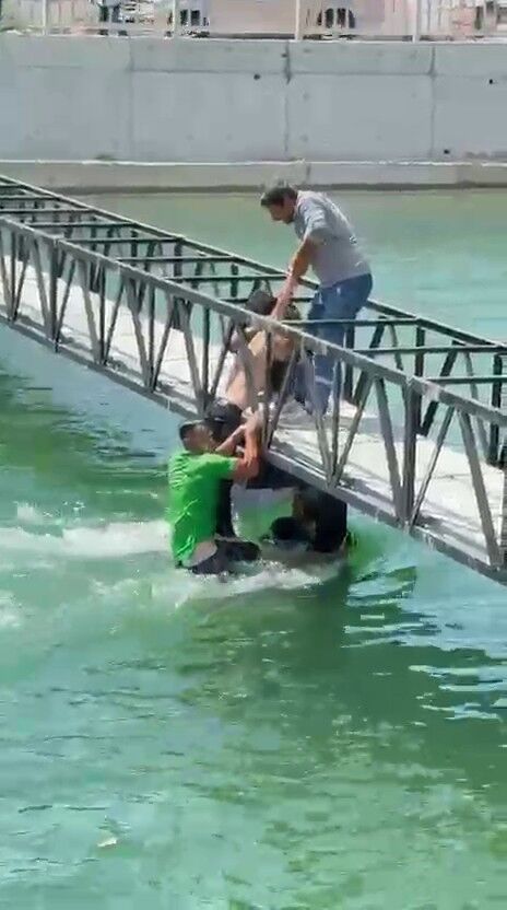 Sulama kanalında boğulma tehlikesi geçiren 2 kişi kurtarıldı