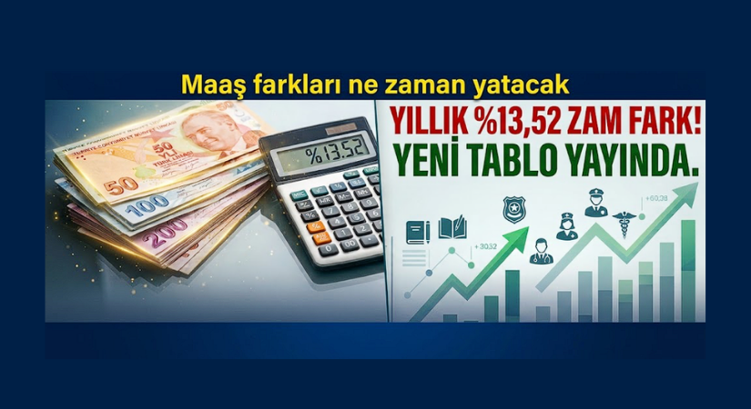 Yeni Maaş Tabloları Netleşti: Memur ve Emekliye Yüzde 13,52 Zam!