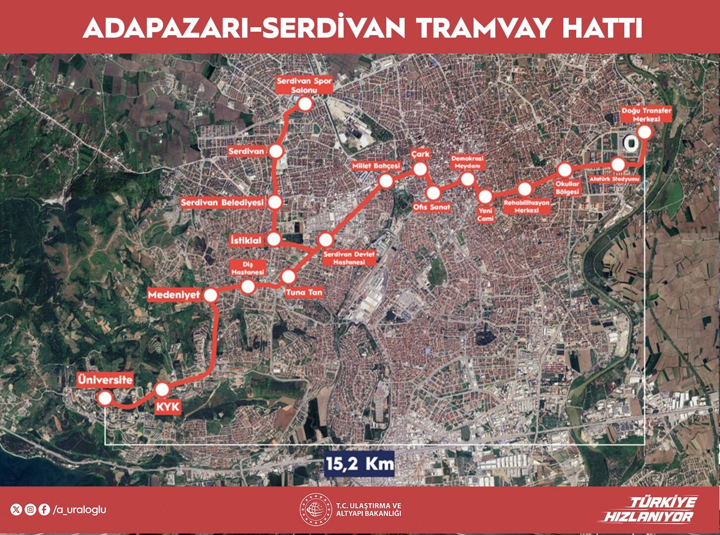 Sakarya’da Yeni Tramvay Hattı İçin Geri Sayım Başladı