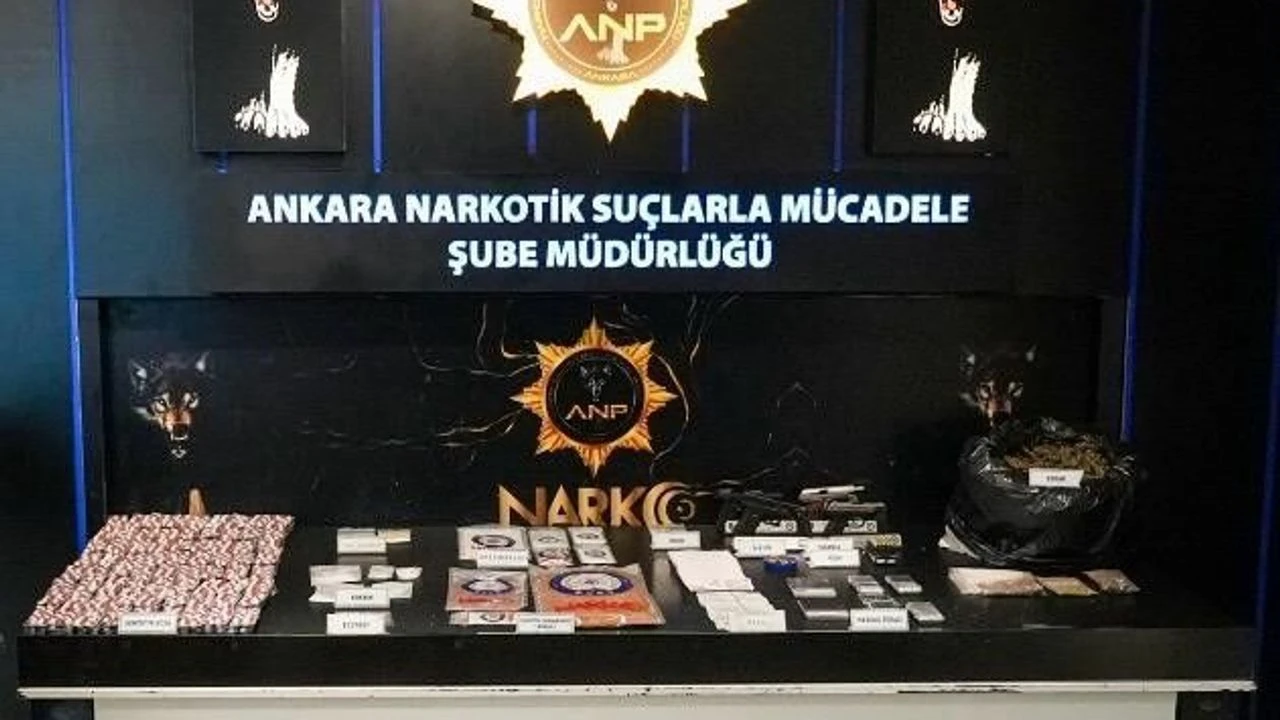 Ankara’da uyuşturucu operasyonu: 84 şüpheli gözaltında, 26 tutuklama