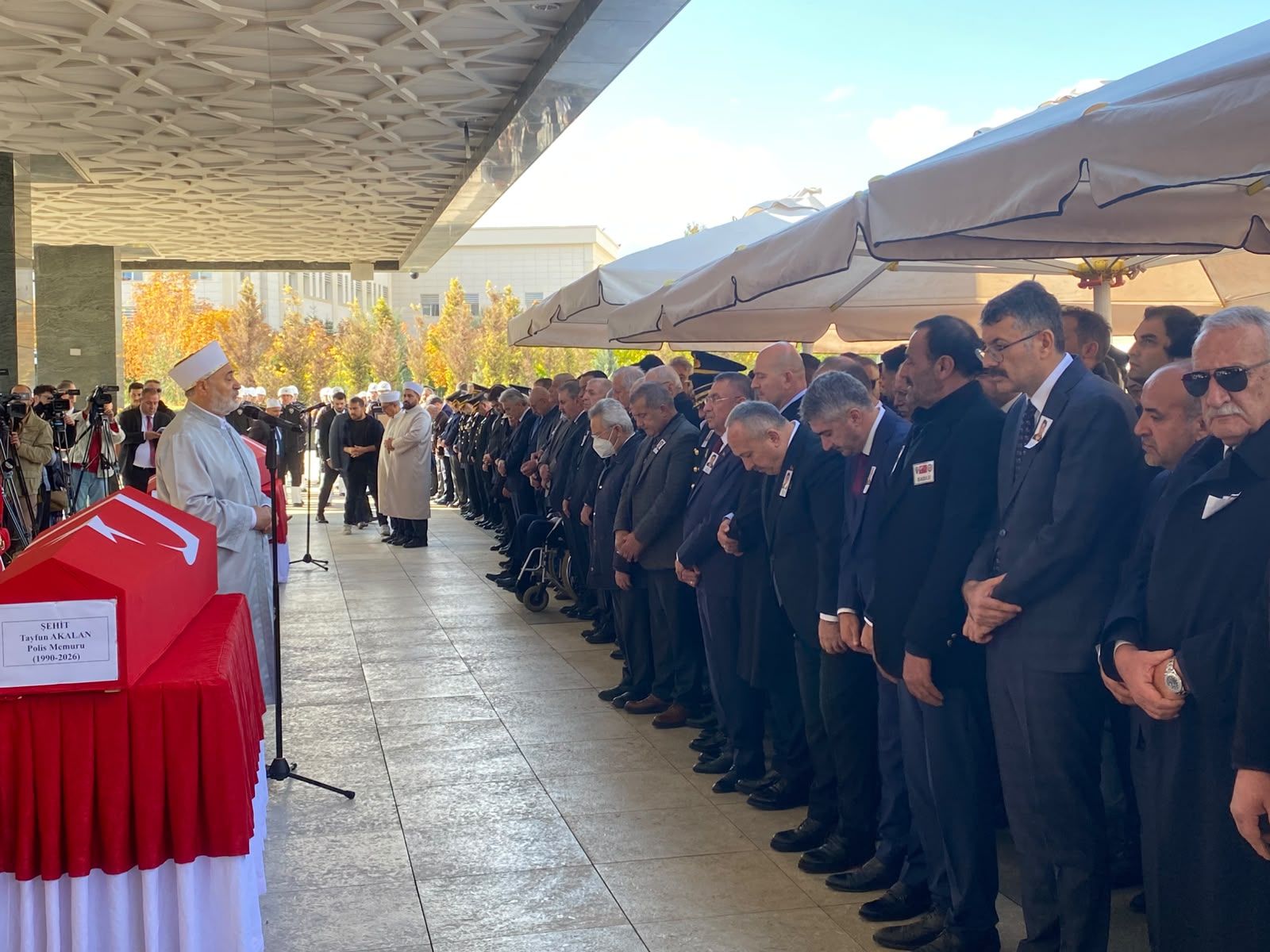 Şehit olan polis memuru, Ankara'da son yolculuğuna uğurlandı