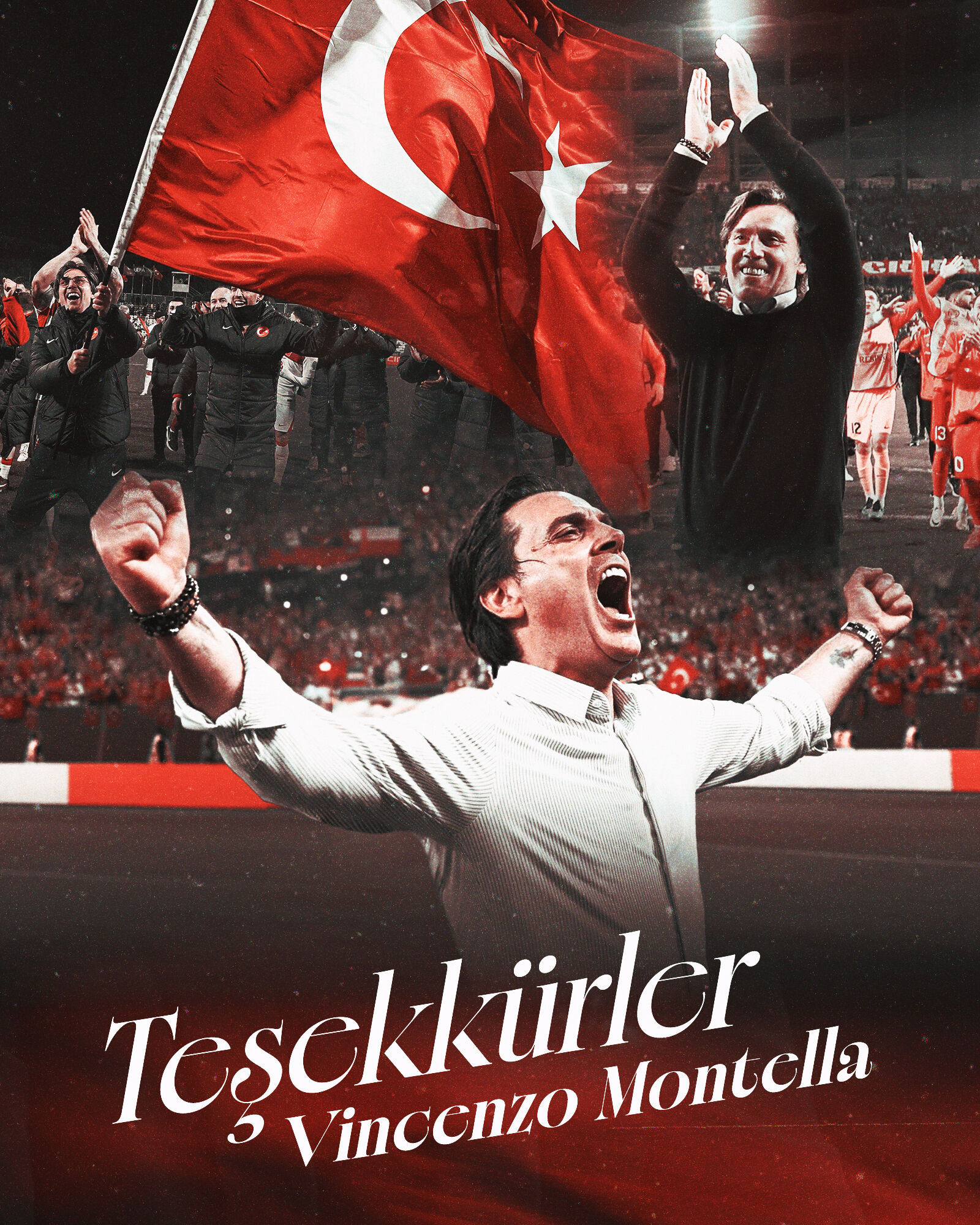 TFF’den Vincenzo Montella için teşekkür mesajı