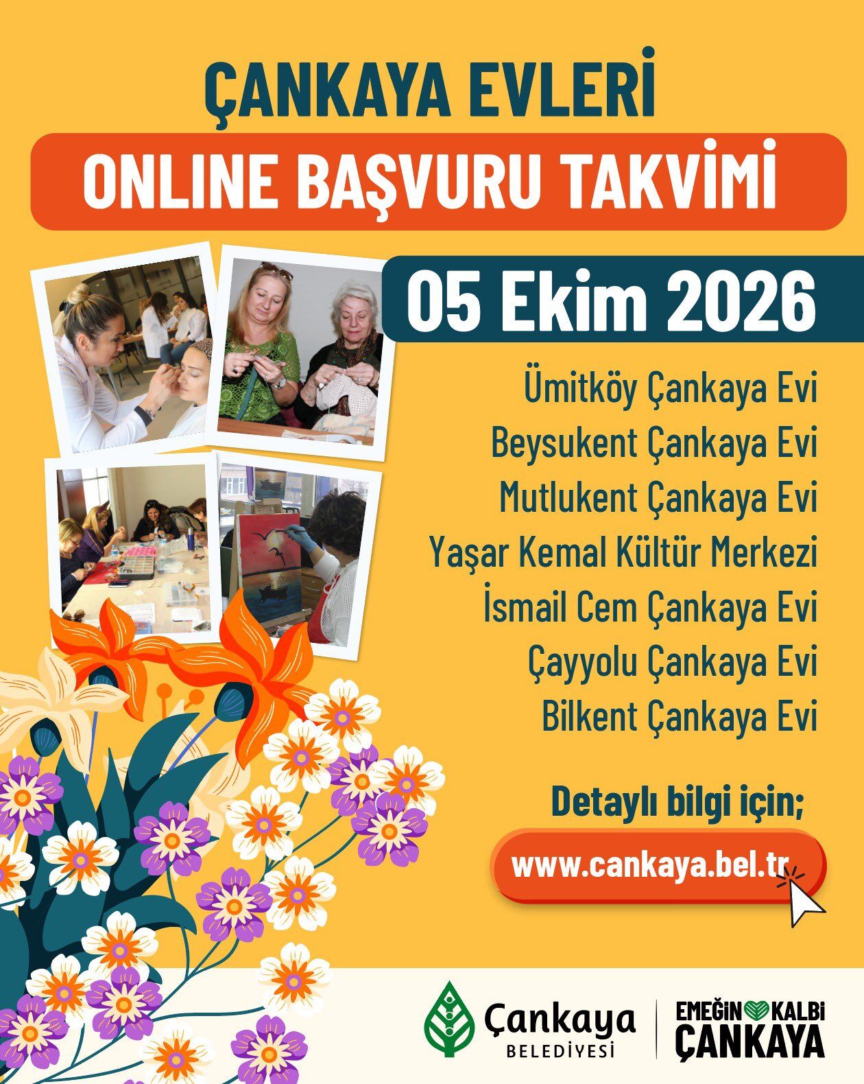 Çankaya Evleri’nde Yeni Dönem İçin Başvurular Başlıyor