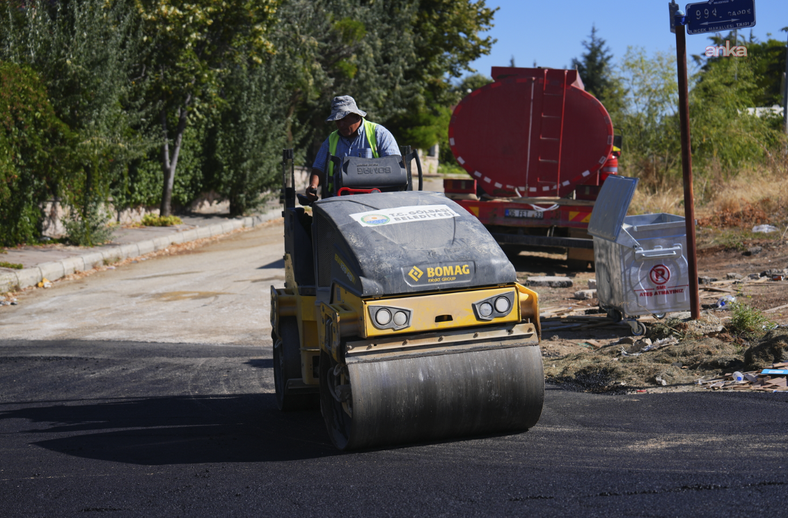 Gölbaşı’nda Eylül Ayında 22 Bin 500 Ton Asfalt Serildi
