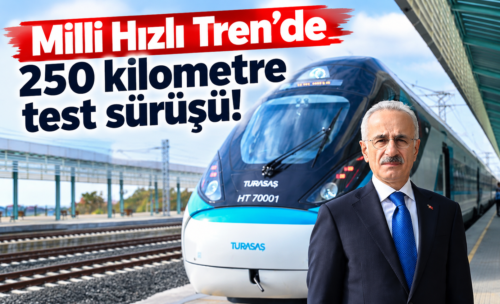 Milli Hızlı Tren’de 250 kilometre test sürüşü!